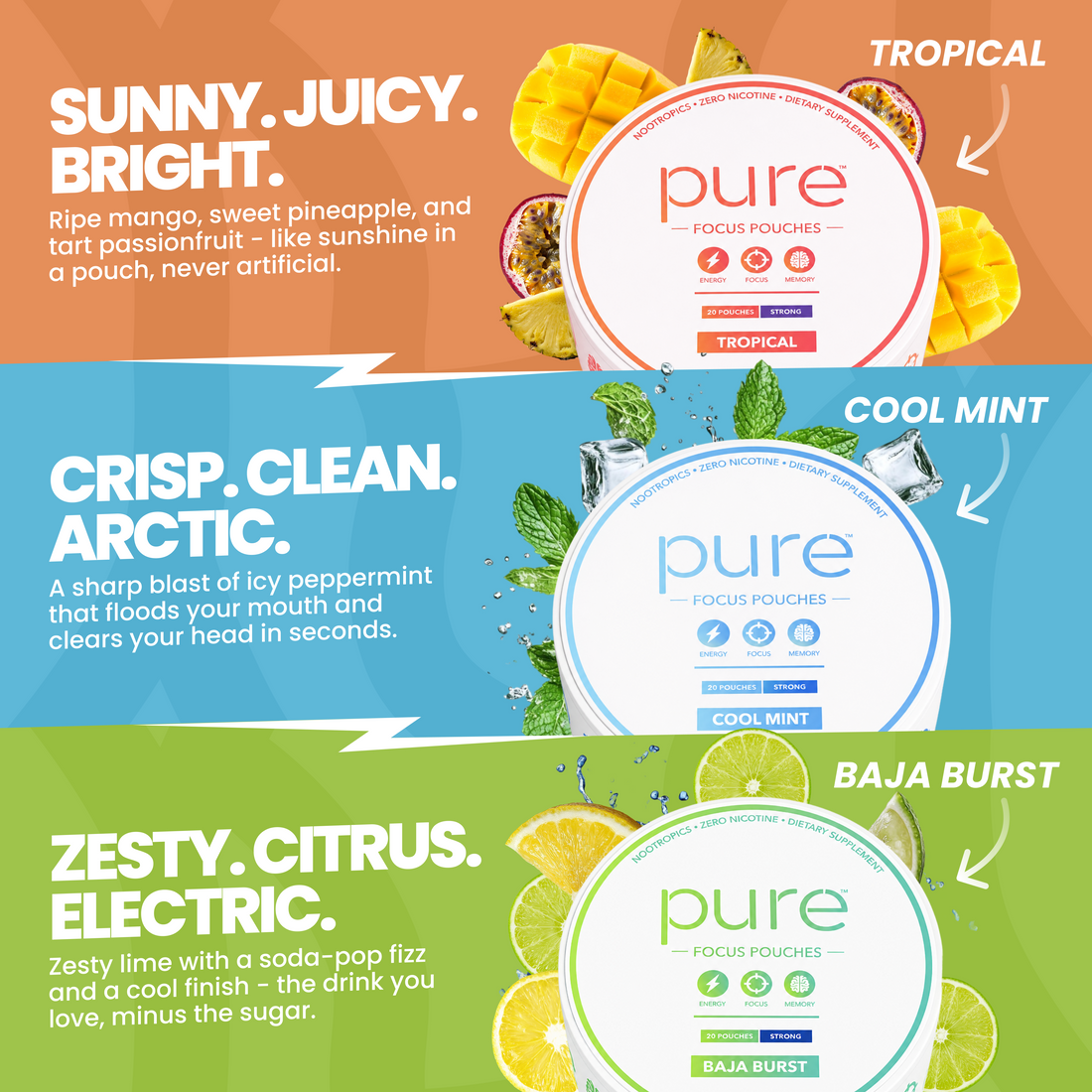 Pure Focus Pouches